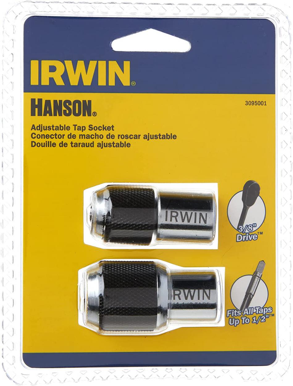 2 PC. ADJUSTABLE TAP SOCKET ADAPTOR BY HANSON / IRWIN