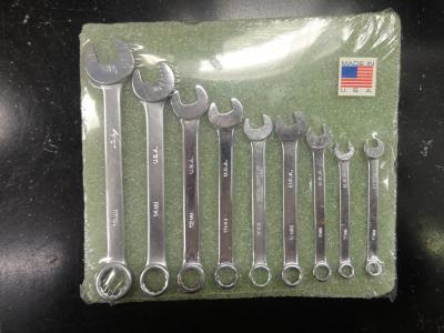 MM1922 DURO 9 pc Metric Combination Wrench Set 6 MM to 14 MM Made in U.S.A.