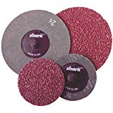 12844 SHARK 10 Pack 3 Inch Resin Fiber Sanding Discs 24 Grit Coarse Made in U.S.A.