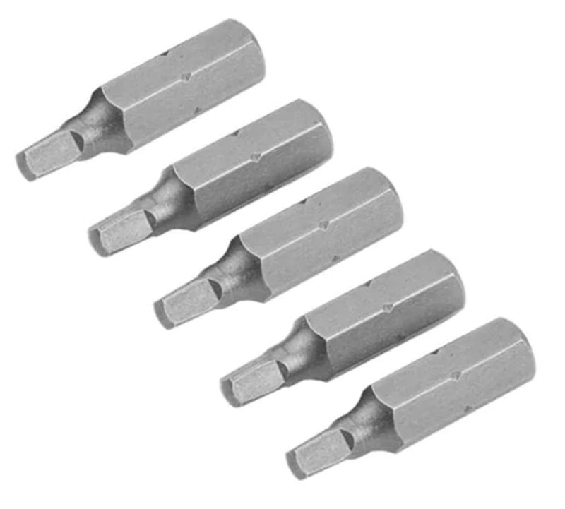 5 pc Screwdriver Bit Set S2 Square Drive 5 pc Screwdriver Bit Set S2 Square Drive