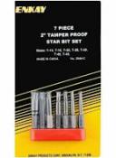 7 PC TAMPER PROOF STAR BIT SET