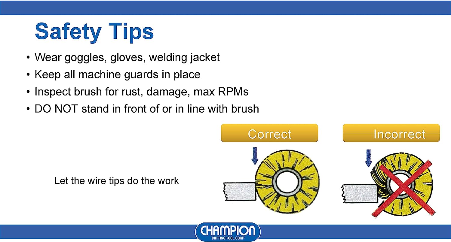 2" Stainless Steel CRIMPED WIRE WHEEL by MERCER/CHAMPION 3